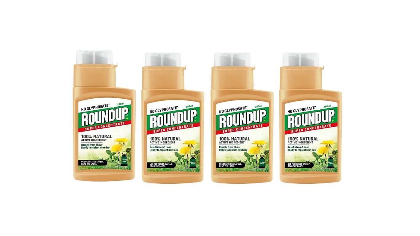 4 X Roundup Natural Weed Control Concentrate GLYPHOSATE FREE 280ml - Premium Quality Tissue Online - Product Image