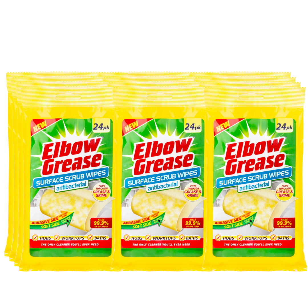 Elbow Grease Surface Scrub Wipes 24pk - Case Of 12 - Premium Quality Tissue Online - Product Image