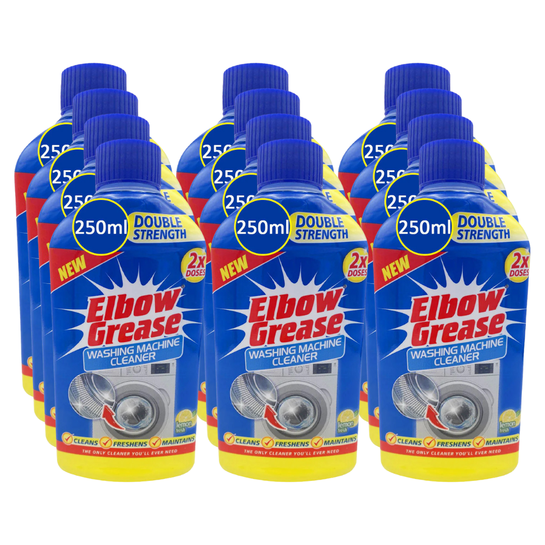12 X Elbow Grease Washing Machine Cleaner Lemon Fresh 250ml - Premium Quality Tissue Online - Product Image