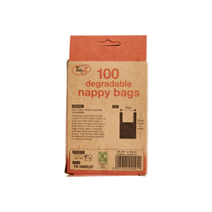 24 X 100'S Nappy Bags Roll Degradable (4rollx 25bags) - Premium Quality Tissue Online - Product Image