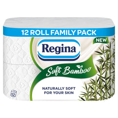 Regina Soft Bamboo 3ply 36 Toilet Roll (12 x 3) - Premium Quality Tissue Online - Product Image