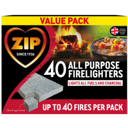 16 Boxes of 40 Cubes Zip High Performance All Purpose Firelighters - Premium Quality Tissue Online - Product Image