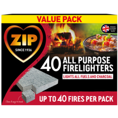 16 Boxes of 40 Cubes Zip High Performance All Purpose Firelighters - Premium Quality Tissue Online - Product Image