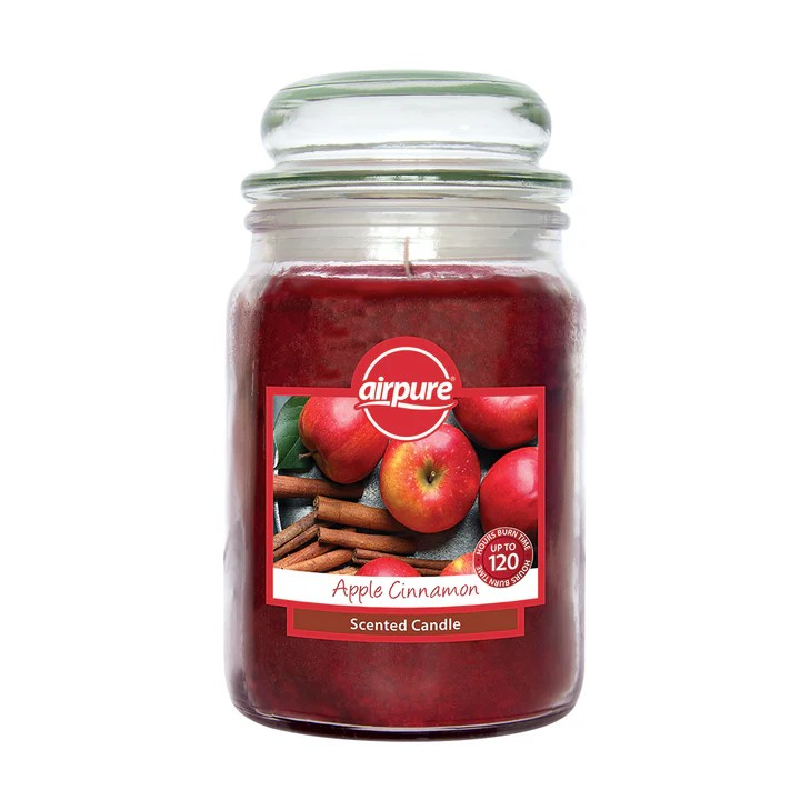 4 x AirPure Scented Candle 510g Apple Cinnamon - Premium Quality Tissue Online - Product Image