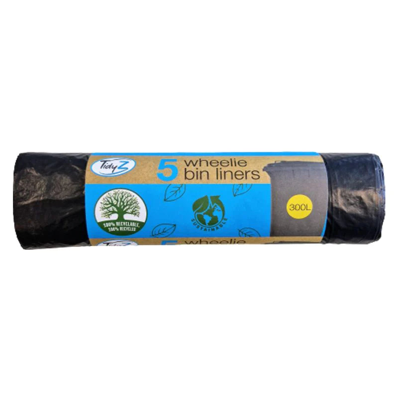 36 x 5's Wheelie Bin Liners 300L - Premium Quality Tissue Online - Product Image