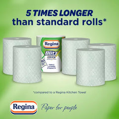 Regina Blitz Giant Kitchen Roll, 3Ply Paper Towel - 260 Sheets Each Roll, Pack of 6 - Premium Quality Tissue Online - Product Image