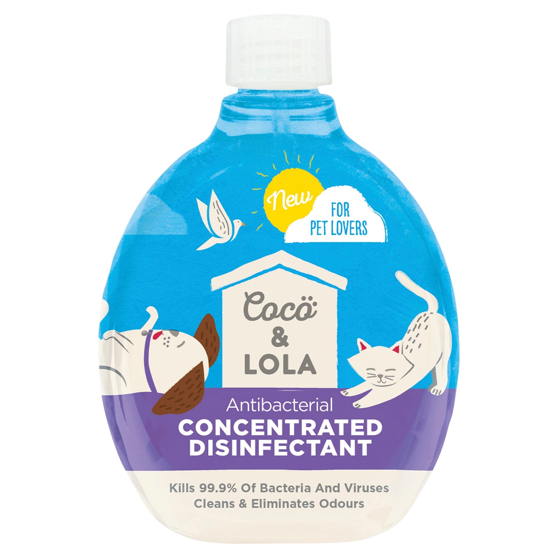 5 X Coco & Lola Antibacterial Concentrated Disinfectant 500ml - Premium Quality Tissue Online - Product Image