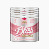 Bliss Luxury Scented Bathroom Tissue Rolls 2Ply Lotus Flower 40 Rolls (10 x 4rolls) - Premium Quality Tissue Online - Product Image