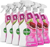 6 x Dettol Power and Fresh Pomegranate and Lime Multi Purpose Spray 1000ml