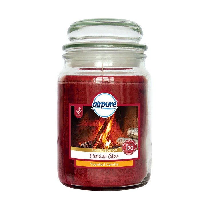 4 x AirPure Scented Candle 510g Fireside Glow - Premium Quality Tissue Online - Product Image