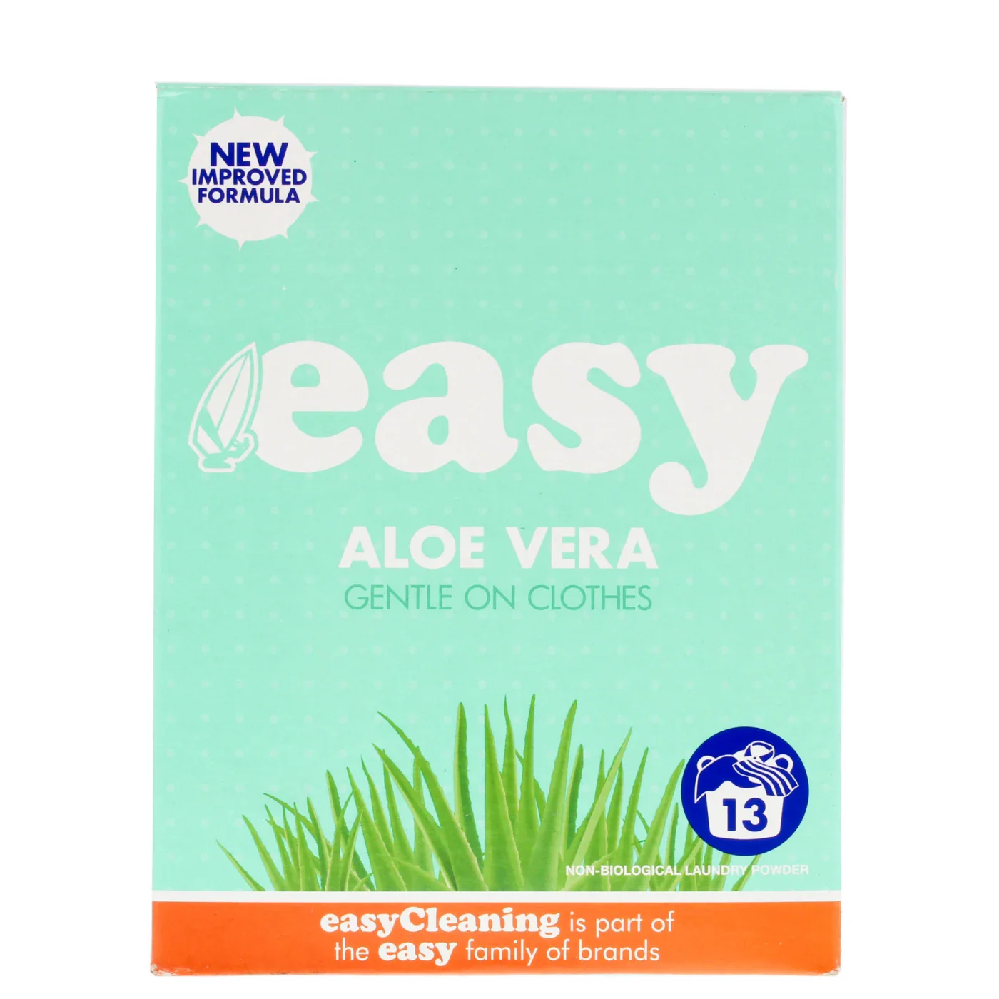 6 x Easy Laundry Powder 13w Non Bio Aloe Vera 884g - Premium Quality Tissue Online - Product Image