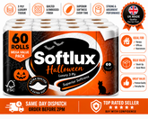 60 Softlux Halloween Luxury 3 Ply Quilted Toilet Rolls| Extra Soft & Strong Premium Toilet Tissue