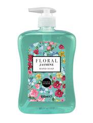 12 x Floral Hand Soap 650ml - Jasmine - Premium Quality Tissue Online - Product Image