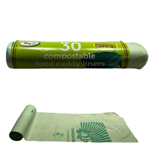 36 x TIdyz 30 Biodegradable and Compostable Food Caddy liners 5L - Premium Quality Tissue Online - Product Image