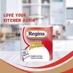 Buy 20 Rolls Regina 3 Ply Tissue Paper Thirst Kitchen Cleaning Towel Bulk Buy (10x2) - Premium Quality Tissue Online - Product Image
