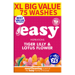 2 x Easy Laundry Powder 75 Wash Tiger Lily & Lotus Flower 5.1kg - Premium Quality Tissue Online - Product Image