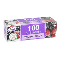Tidyz 24 x 100's Freezer Bag With Tie Handles - Premium Quality Tissue Online - Product Image