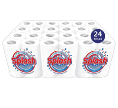 Splash 4 Pack 2ply Kitchen Rolls – 6 Packs of 4 (24 Rolls) - Premium Quality Tissue Online - Product Image