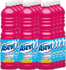 12 x Asevi Mio Concentrated Floor Cleaner 1L
