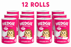12 x Hedgie Kitchen Towels 2Ply Strong & Absorbent Tissue 180 Sheets (52p)