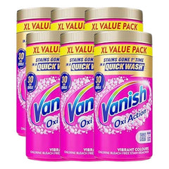 6 × Vanish Gold Oxi Action Powder Crystal White – 1.9 kg (Bulk Pack)