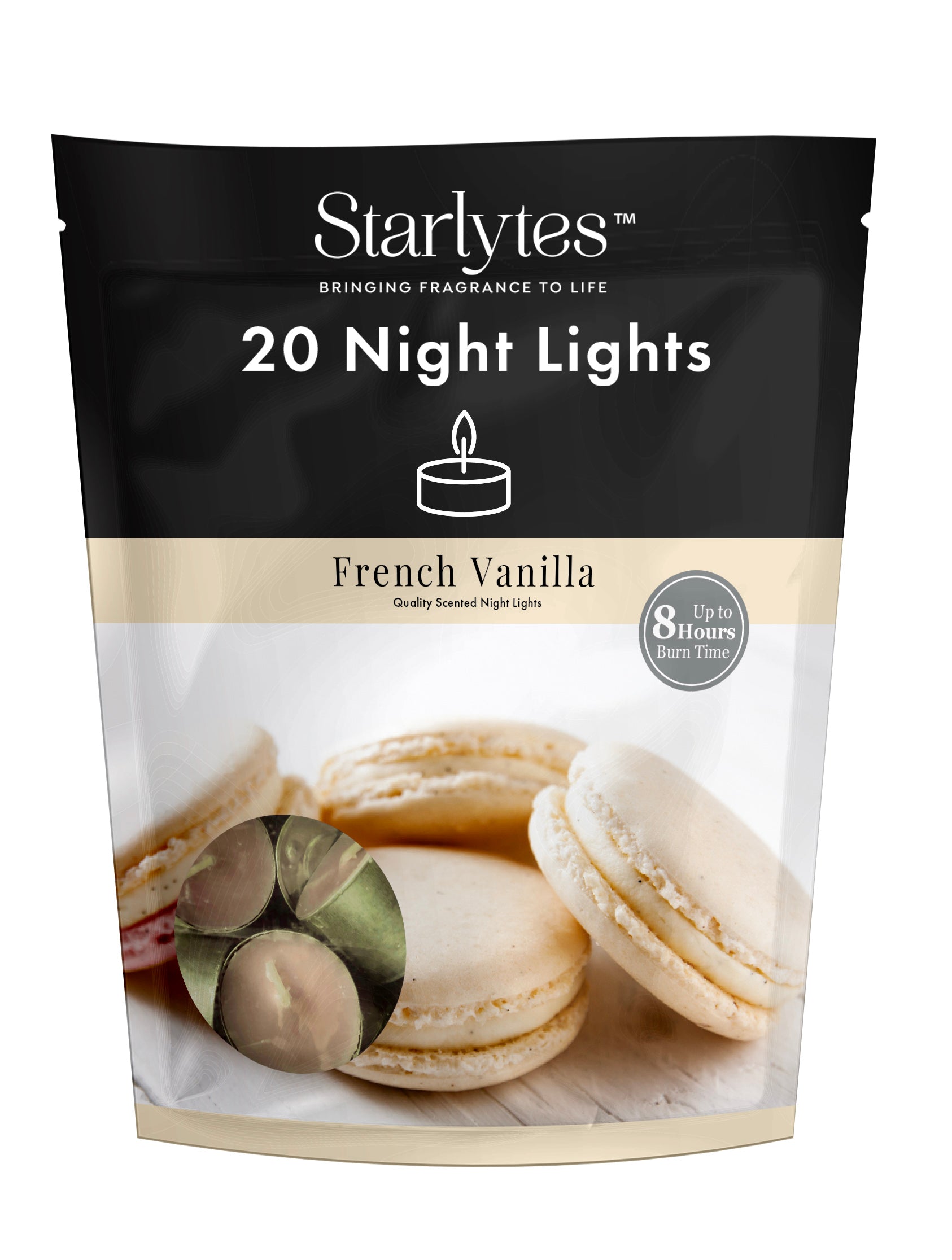 24 x Starlytes 20pk Night Lights - French Vanilla Gusset Bag - Premium Quality Tissue Online - Product Image