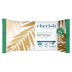 12 X CHERISH SELF TAN TANNING WIPES 20s - Premium Quality Tissue Online - Product Image