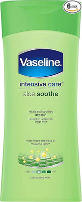 6 x Vaseline Aloe Soothe Lotion 400ml (£2.08each)
