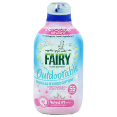 8 x Fairy Outdoorable Fabric Conditioner Cherry Blossom & Nordic Cotton 55 Washes 770ml