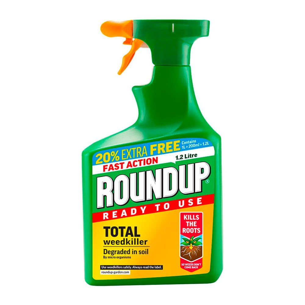 Roundup Total Ready to Use Weed Killer 1L Plus 20% Extra Free x 12 - Premium Quality Tissue Online - Product Image