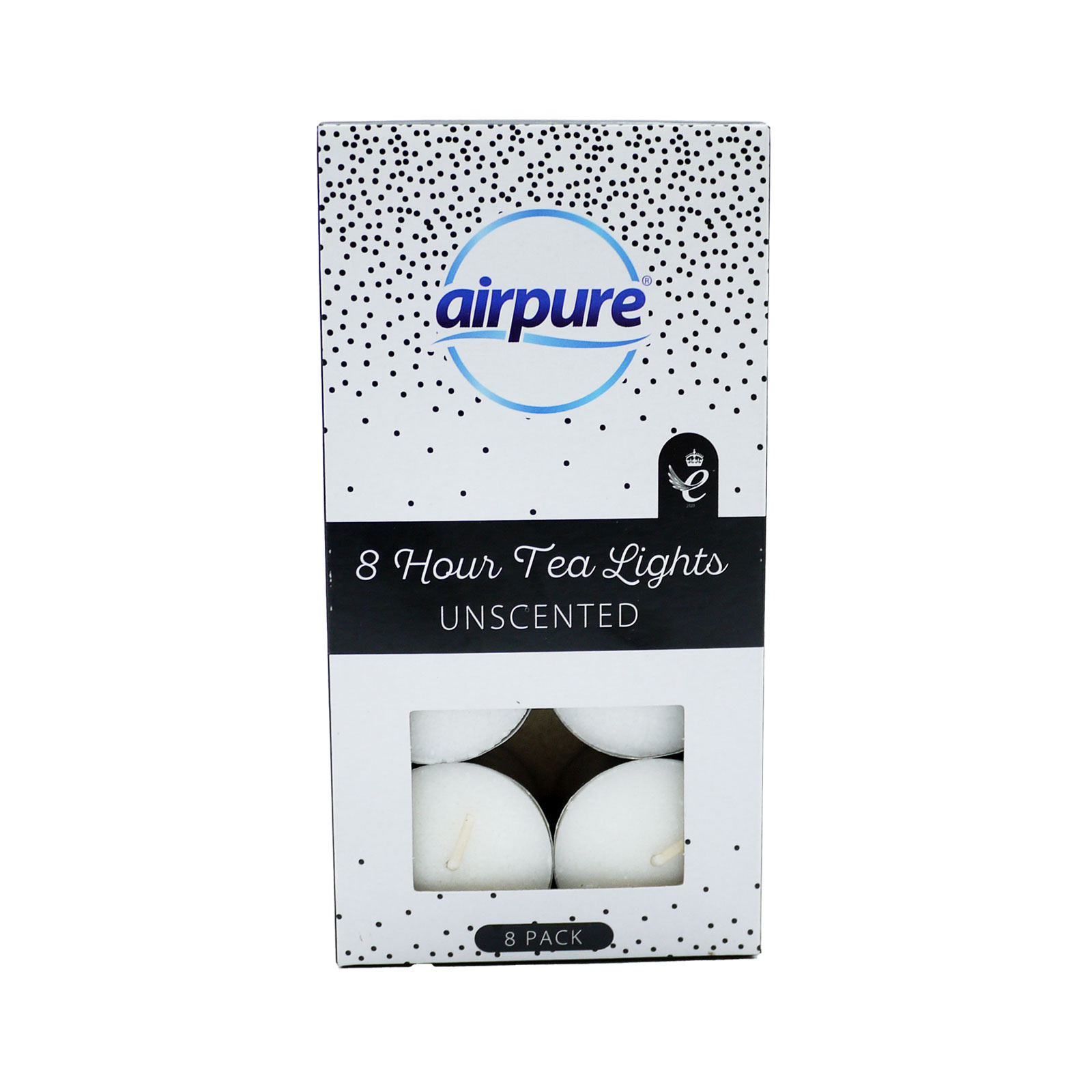 24 x Airpure 8 Hour Tea Lights Unscented 8 Pack - Premium Quality Tissue Online - Product Image