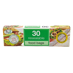 Tidyz 36 x 30'S Food Double Zipper Bags - Premium Quality Tissue Online - Product Image