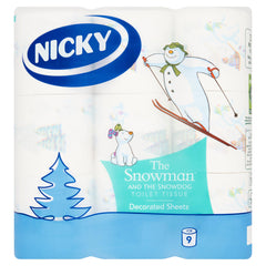 Nicky The Snowman and The Snowdog Toilet Rolls 45 Rolls (9 x 5) - Premium Quality Tissue Online - Product Image