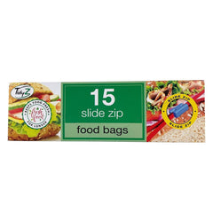 Tidyz 36 x 15'S Food Bags Slide Zip - Premium Quality Tissue Online - Product Image