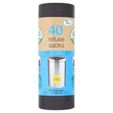 Tidyz 20 x 40'S Refuse Sacks 50L - Premium Quality Tissue Online - Product Image