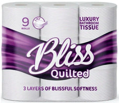 Bliss Triple Quilted Toilet Tissue 3Ply 45 Rolls (9X5) - Premium Quality Tissue Online - Product Image