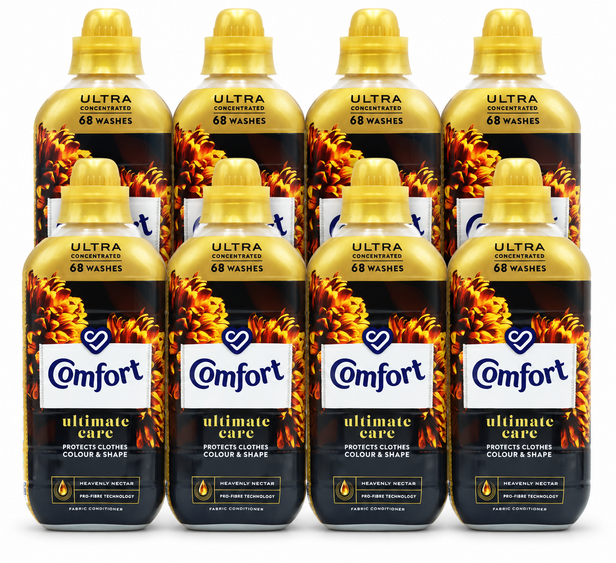 8 x Comfort Heavenly Nectar Fabric Conditioner 1.02L (68 Washes)