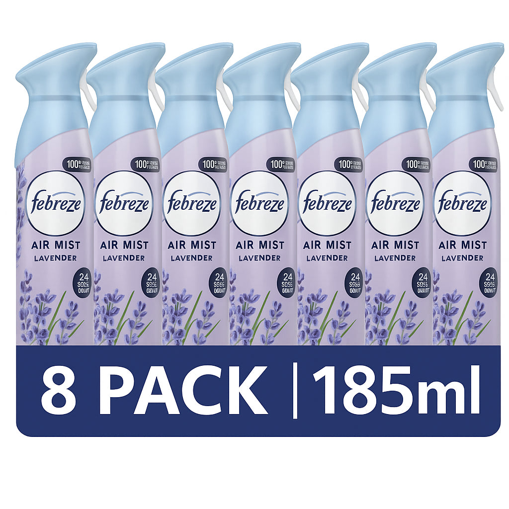 8 x Febreze Air Freshener lavender 185ml