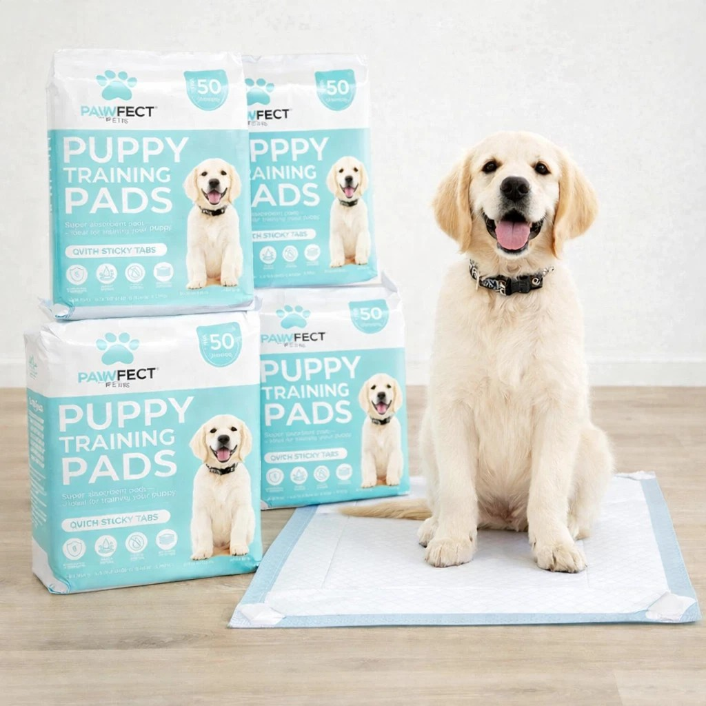 4 x Pawfect Pet Dog Puppy Pads 50pk 56x56cm