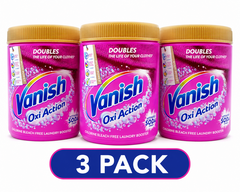 6 x Vanish Gold Oxi Action Stain Remover Powder 1kg – Powerful Multi-Purpose Laundry Booster for Whites & Colours | Removes Tough Stains & Odours