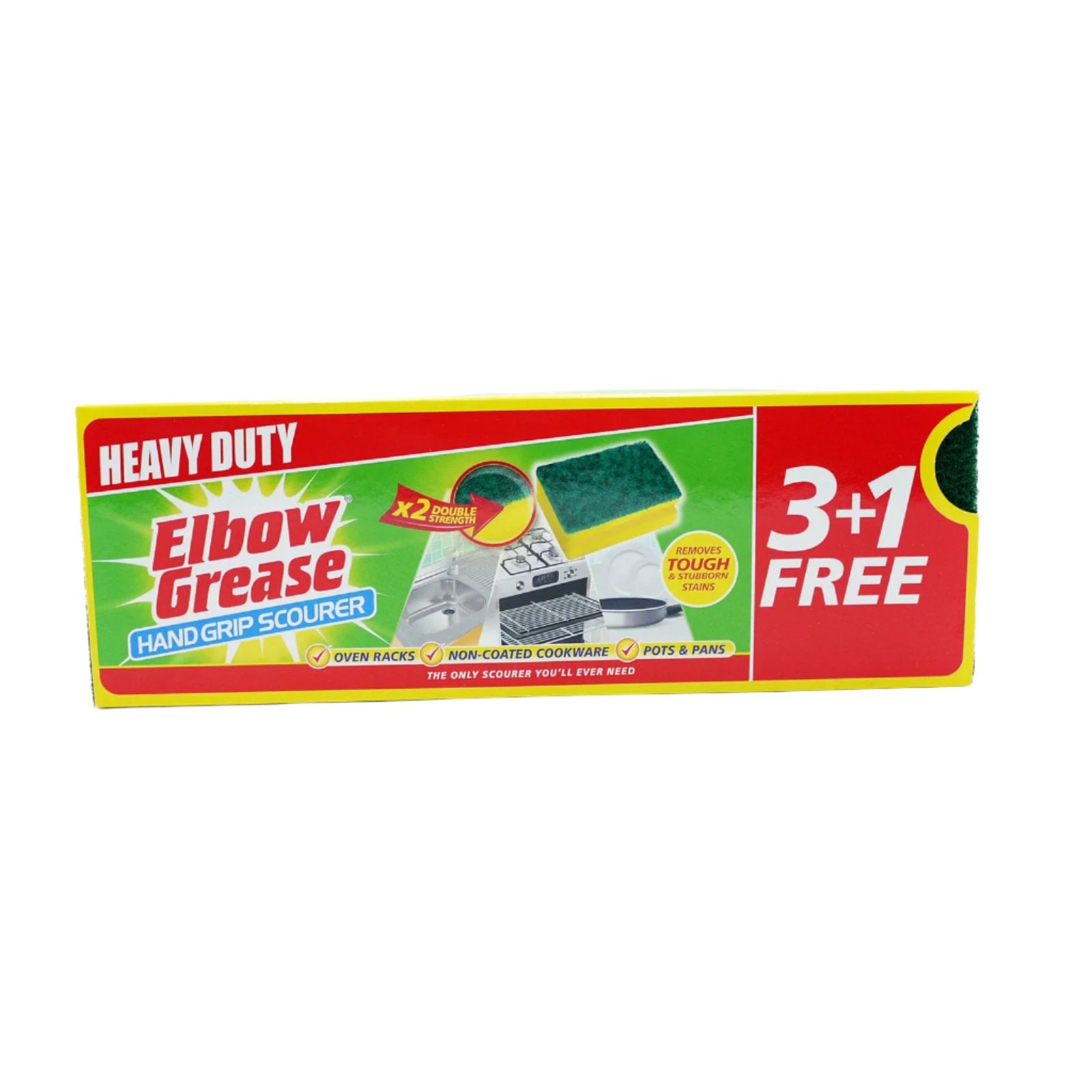 Elbow Grease Kitchen Scourer 4pk - Case Of 24