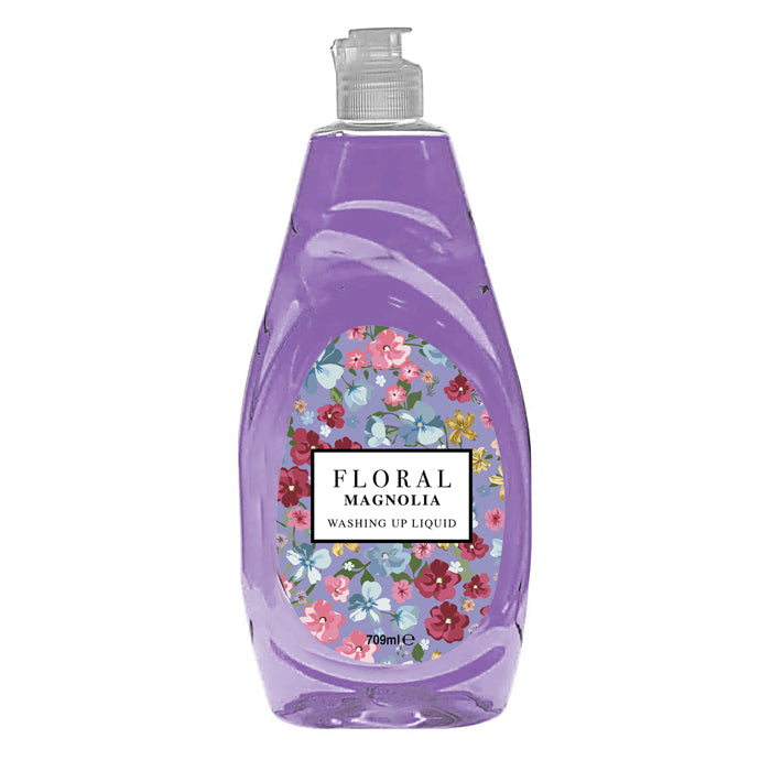  8 x Floral Washing Up Liquid 709ml - Magnolia - Premium Quality Tissue Online - Product Image