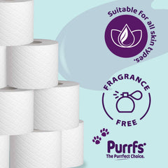 60 Rolls Softlux 3Ply Luxury Toilet Rolls (12 X 5) Quilted Embossed Soft Tissue