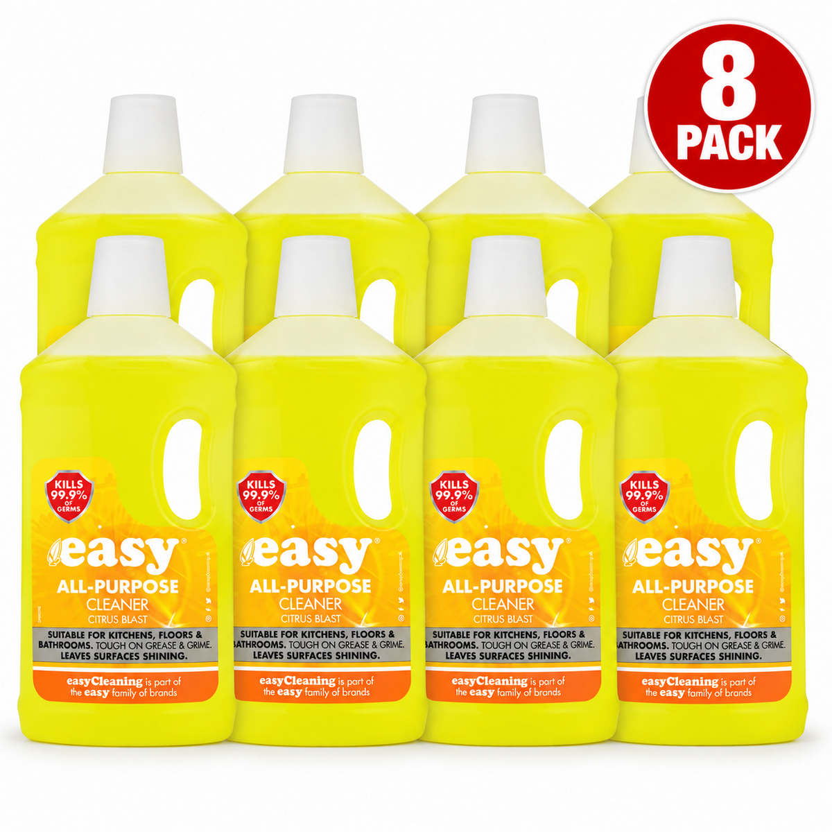 8 X Easy All Purpose Cleaner Citrus Blast 1 Litre (75p Each)