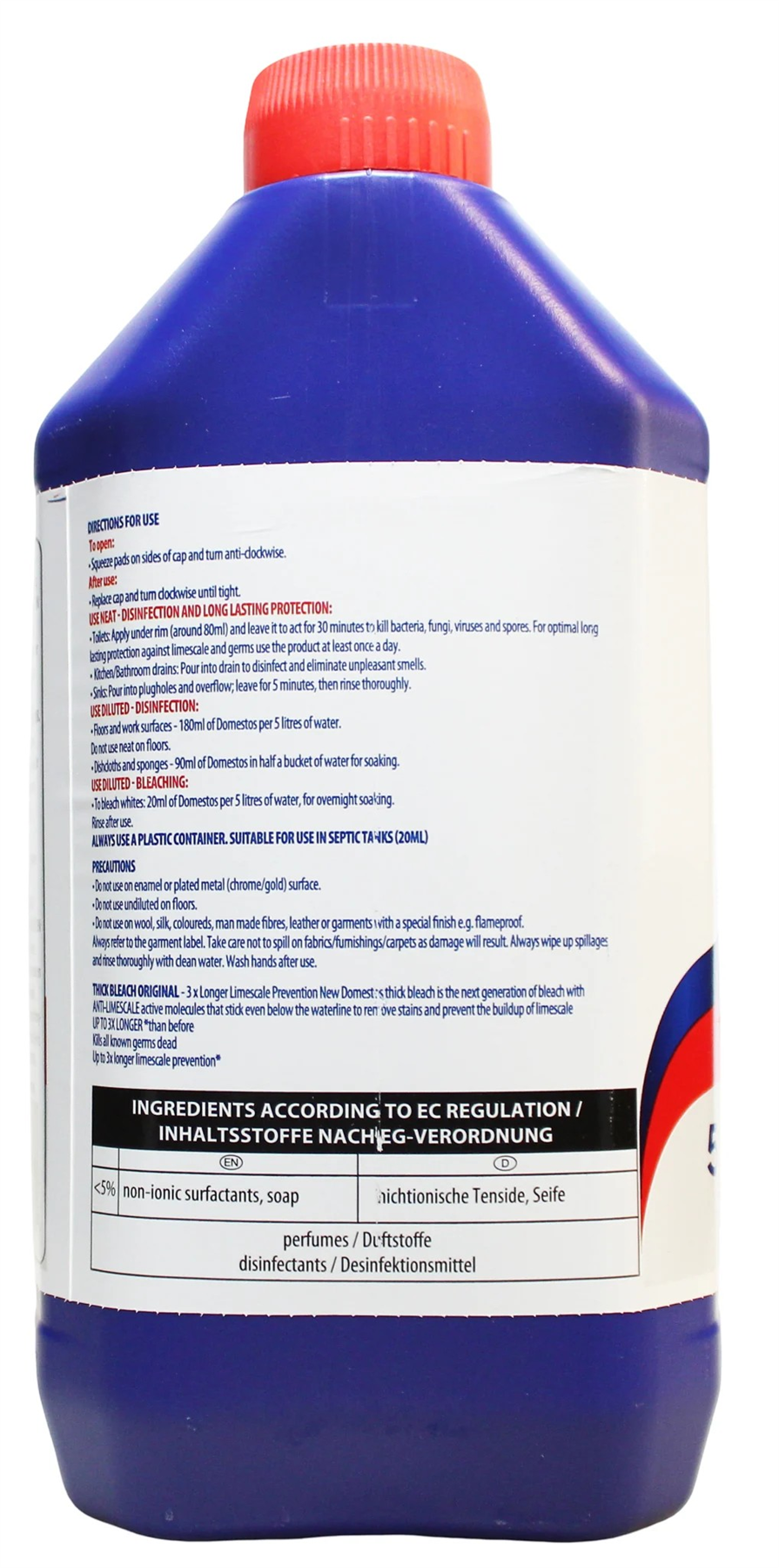 2 x Domestos Professional 5 Litre Bleach Original (£3.99 each)