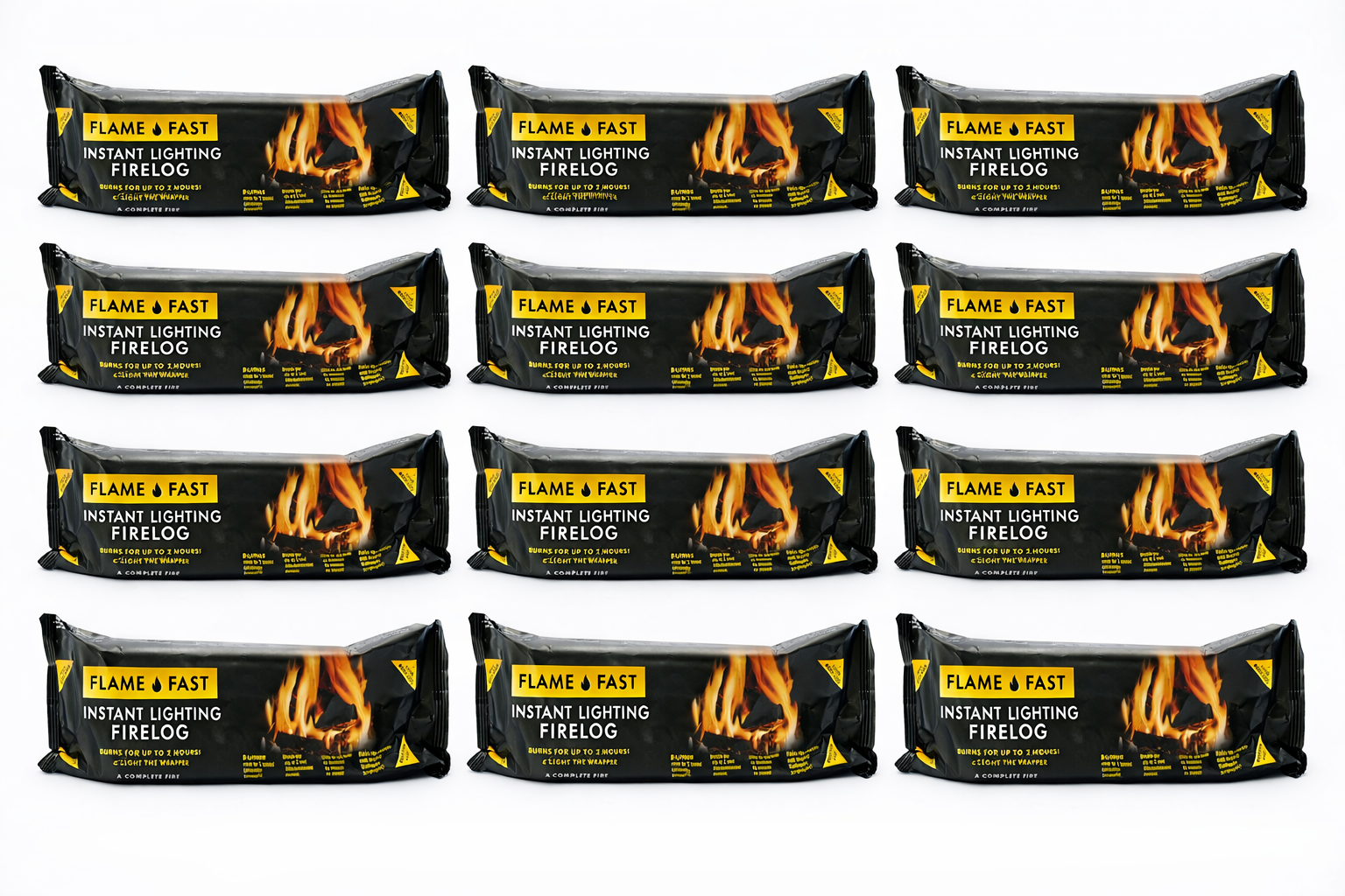 15 x Flamefast Smokeless Instand Lightiing Fire Log