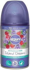 12 x Airpure Air Freshener Auto Refill 250ml Island Dreams