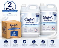 2 x Comfort Professional Sensitive Concentrate Fabric Conditioner 4.8L 240 Washes