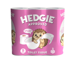 54 Rolls Hedgie Toilet Rolls 180 Quilted Tissue 3ply Sheets Per Rolls RRP £4.99 per 9 rolls