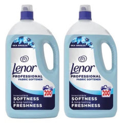 2 × Lenor Professional Fabric Conditioner – Sea Breeze, 4 L Each (200 Washes) – Bulk Pack